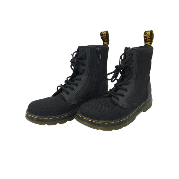 Dr Martens Combs Lace Up Fashion Boot Kids Size US 3 UK 2 EU 34 Side Zip Black - Picture 1 of 15